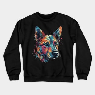 Colorful dog Crewneck Sweatshirt